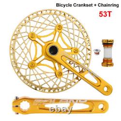 Folding Bicycle Crankset Chainring 170mm Crank arm 130BCD Ceramic Bearing