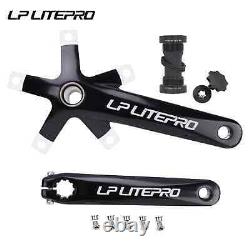 Folding Bike Crank 170mm Hollow Integral MTB 130BCD Crankset Tooth Plate Parts