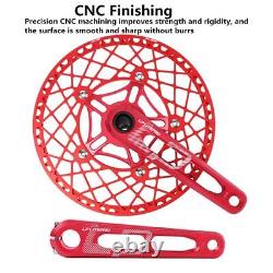 Folding Bike Crank Crankset 130BCD Integrated Hollow Single Chainring Chainwheel
