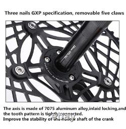 Folding Bike Crank Crankset 130BCD Integrated Hollow Single Chainring Chainwheel