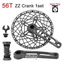 Folding Bike Crankset BCD130mm Chain Ring 52/53/56/58T Bicycle Crank 170mm