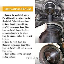Front Rear Crank Seal Installer Remover Set for Ford Super Duty 6.7L Powerstroke