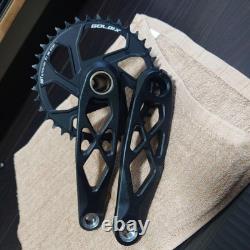 GOLDBX Black Aluminum Lightweight 34T Single Speed Crankset 165mm 6.5 in