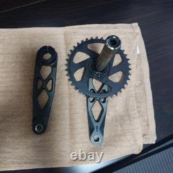 GOLDBX Black Aluminum Lightweight 34T Single Speed Crankset 165mm 6.5 in