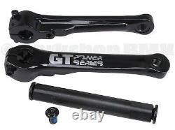 GT Power Series 175mm aluminum alloy 22mm spindle BMX bicycle crank set BLACK