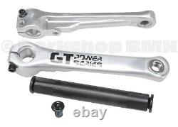 GT Power Series 175mm aluminum alloy 22mm spindle BMX bicycle crank set SILVER