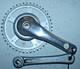 Hdl A14 Single Speed Crankset 170mm 44t Silver Mtb Track Hybride Fast Us Shipper