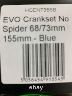 Hope EVO Crankset No Spider 68/73mm 155mm Blue HCEN7355B (Brand New)