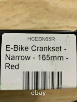 Hope E-Bike Crankset Narrow 165mm Red HCEBN65R (Brand New)