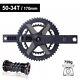 Integrated Racing Chainwheels 50-34t 52-36t 53-39t Folding Bicycle With Bb Sets