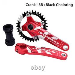 Mountain Bike Crank Arm Set 170mm Bicycle Crankset Bottom Bracket Chainring Bolt