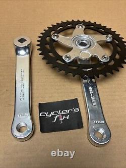NOS 90's DOTEK 165mm Square Taper Bmx Alloy Crank Set 43T For GT Power Series SE