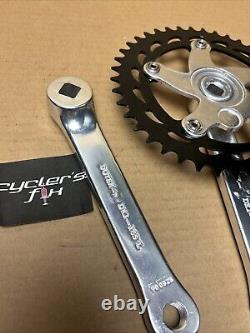 NOS 90's DOTEK 165mm Square Taper Bmx Alloy Crank Set 43T For GT Power Series SE