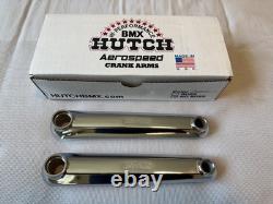 NOS Hutch BMX Aerospeed Crank Set 175mm Spline Drive US Made JDB