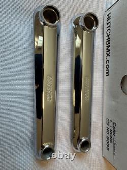 NOS Hutch BMX Aerospeed Crank Set 175mm Spline Drive US Made JDB