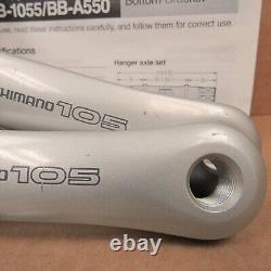 NOS Shimano 105 SC Double Crankarm Set (Model FC-1055.175 mm). Shopwear