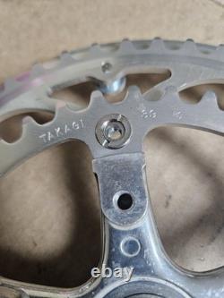 NOS Vintage TAKAGI Tourney ST Crankset, 1982, 170mm arms, withdust covers