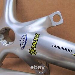 New-Old-Stock Shimano 105 Double Crankarm Set (Model FC-5501.170 mm). Silver