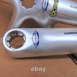 New-Old-Stock Shimano 105 Double Crankarm Set (Model FC-5501.170 mm). Silver