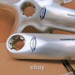 New-Old-Stock Shimano 105 Double Crankarm Set (Model FC-5501.175 mm). Silver