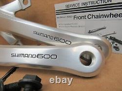 New-Old-Stock Shimano 600EX Crankarm Set (Model FC-6207.170 mm). Polished