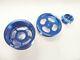 Obx Racing Sports Blue Crank Pulley Set For 1986-1992 Toyota Supra 7m-ge/gte