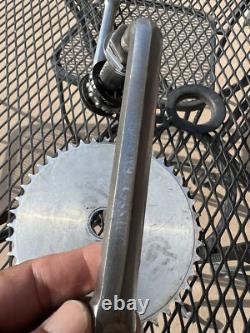 Odyssey Excalibur Crank Set Old School BMX 175 mm 1pc Chrome 43T Chainwheel