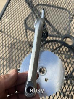 Odyssey Excalibur Crank Set Old School BMX 175 mm 1pc Chrome 43T Chainwheel