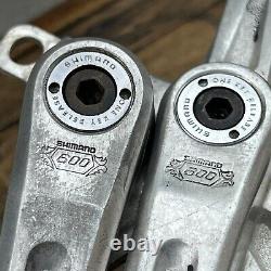 Old School BMX Shimano 600 Crank Set 170 mm 130 BCD Vintage Arabesque 1 Key A2