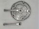 Old School Bmx Shimano Crank Set 600 Arabesque 170mm 130bcd Vintage Track Fixed
