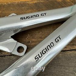 Old School BMX Sugino GT Crank Set 170 mm Double 110 BCD Vintage 80s Crank B8