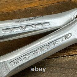 Old School BMX Sugino GT Crank Set 170 mm Double 110 BCD Vintage 80s Crank B8