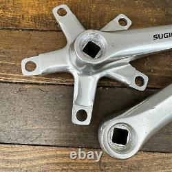 Old School BMX Sugino GT Crank Set 170 mm Double 110 BCD Vintage 80s Crank B8