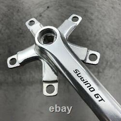 Old School BMX Sugino GT Crank Set 175mm Lot Odyssey Pedals Chain MCS 42t