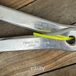Old School BMX Sugino Super Maxy Crank Set Black Spider 70 mm 110 BCD Forged OG