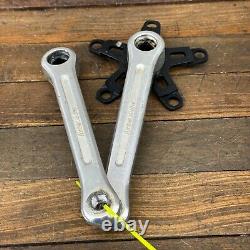 Old School BMX Sugino Super Maxy Crank Set Black Spider 70 mm 110 BCD Forged OG