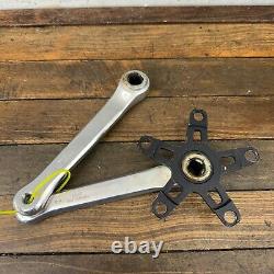 Old School BMX Sugino Super Maxy Crank Set Black Spider 70 mm 110 BCD Forged OG
