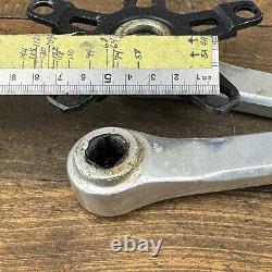 Old School BMX Sugino Super Maxy Crank Set Black Spider 70 mm 110 BCD Forged OG