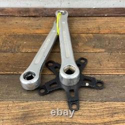 Old School BMX Sugino Super Maxy Crank Set Black Spider 70 mm 110 BCD Forged OG