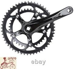 Origin8 Pro Pulsion Alloy Road 172mm-39/53t Black Bicycle Crank Set