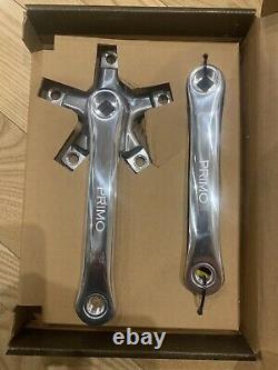 Primo SGT Crank Set NOS 170mm BMX Polished BOXED 7075 t6 Aluminium Snafu Redline