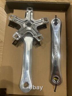 Primo SGT Crank Set NOS 170mm BMX Polished BOXED 7075 t6 Aluminium Snafu Redline