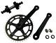 Probmx Bmx 3 Piece Aluminium Crank Set Black American Sealed Bottom Bracket
