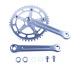 Probmx Bmx 3 Piece Aluminium Crank Set Silver With Old School Bmx Style