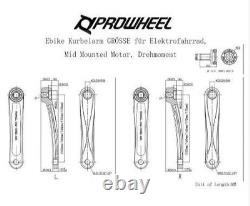 Prowheel Bike Crank Arm Set Left Right 152mm Rectangular Hole New