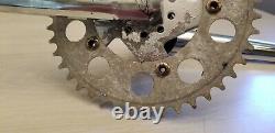 RARE Diamondback Reactor 180 2 pc crank set 44 chainring & spider mid school BMX