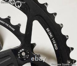 ROTOR 3D24 Crank 165mm BCD110/130 24mm Spindle NoQ Chainring Boxed Set