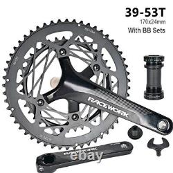 Racing Bike Chainwheel Sets170mm Road Bicycle Cranksets 9S 10S 11S 34/50T 39/54T