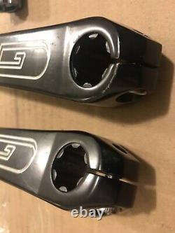 Rare 2000 Black GT Show Crank Set 165MM Complete 3 Piece Cranks For 9/16 Pedals