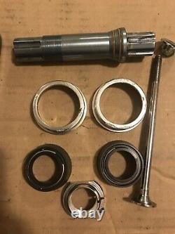 Rare 2000 Black GT Show Crank Set 165MM Complete 3 Piece Cranks For 9/16 Pedals